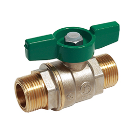 R253W Valvola a sfera diritta, maschio-maschio, passaggio standard, uso acqua sanitaria