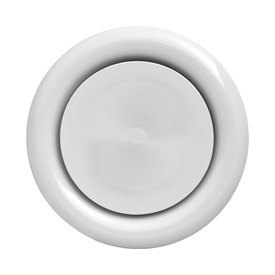 KVM-RA Valvola in acciaio bianco RAL 9010 con collarino di fissaggio