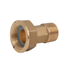 R37FM Bocchettone, attacco M-sede piana, con calotta e guarnizione