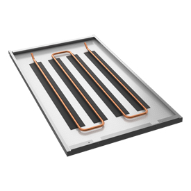 K60C Pannelli GK TOP attivi per controsoffitti radianti metallici, struttura a vista parallela o incrocia