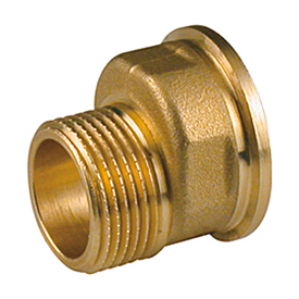 P15EM Bocchettone eccentrico, attacco M-sede piana