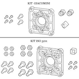 P272 Kit di installazione attuatore K272, K274-1