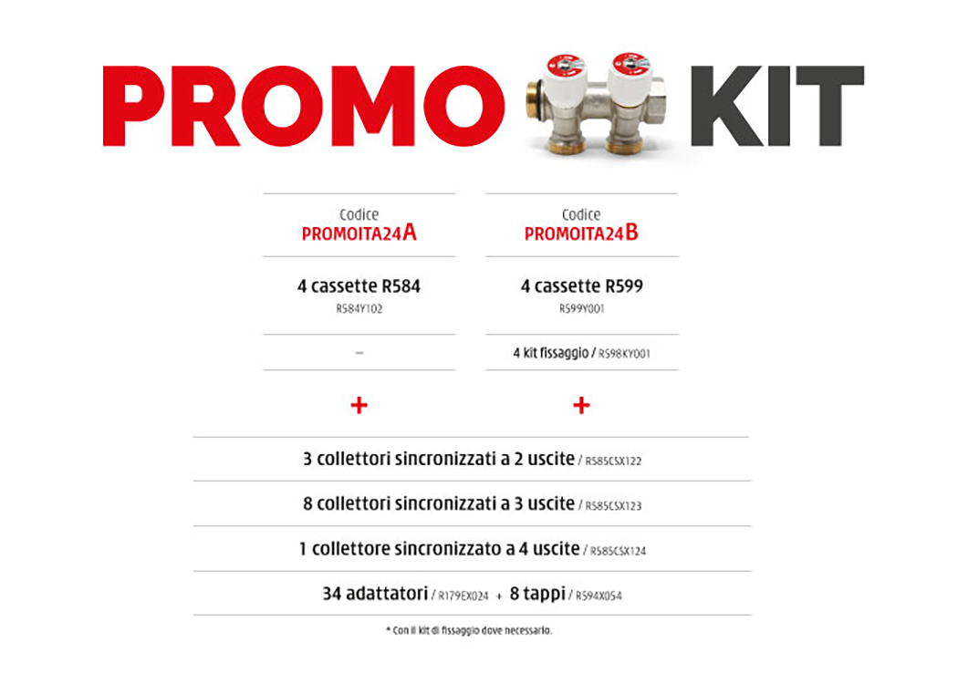 Promo KIT Collettori Componibili R585CS