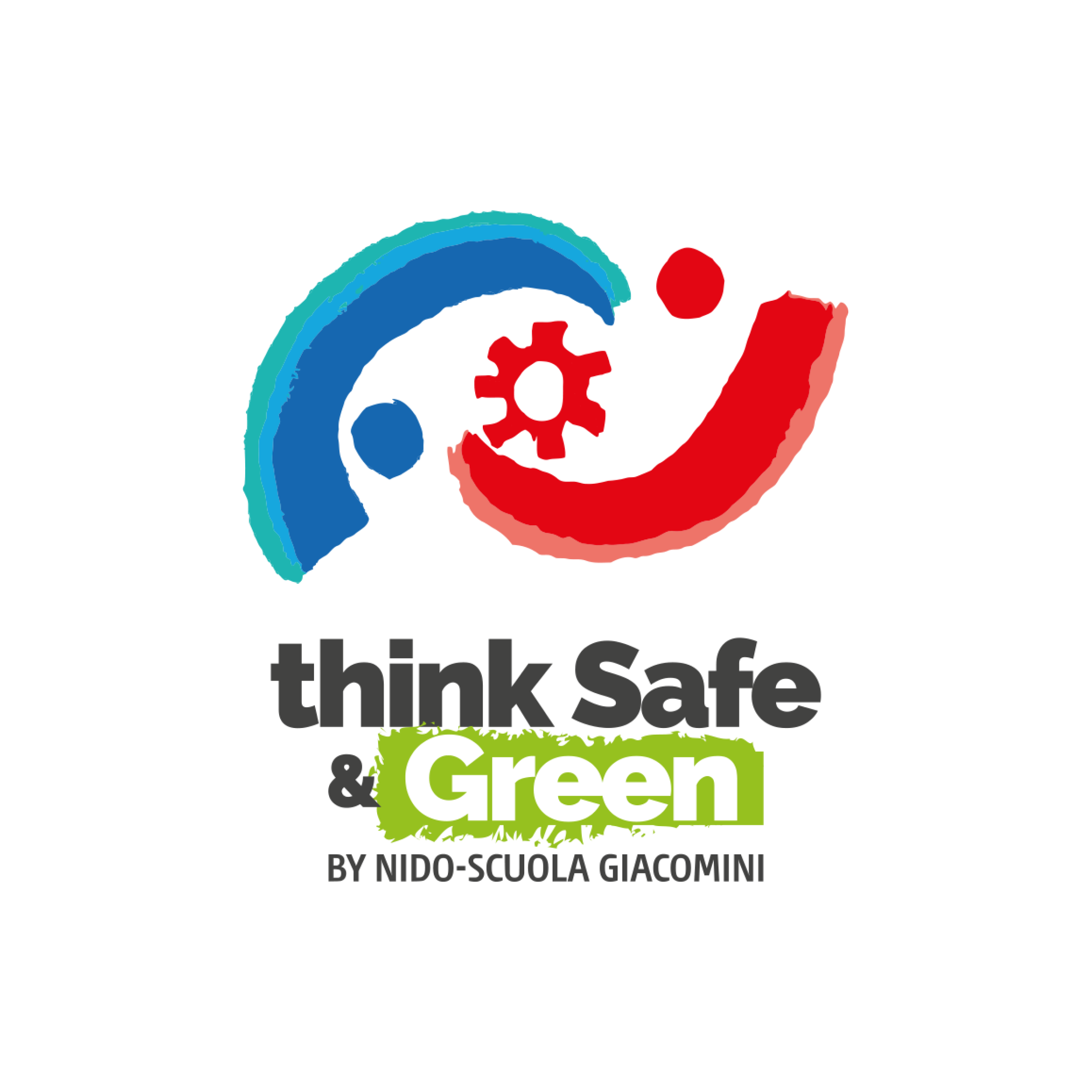 Logo “Think Safe & Green” disegnato dai bambini del Nido-scuola Giacomini 