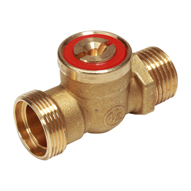 R612 Rubinetto a sfera diritto, maschio-adattatore, passaggio standard, uso generico