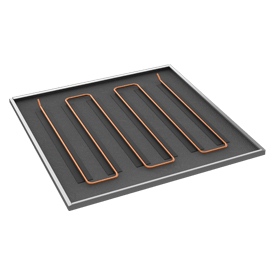 K150C Pannelli GK ULTRA per controsoffitti radianti metallici, struttura a vista incrociata