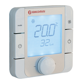 K492B Termostato ambiente con display per il controllo della temperatura e umidità ambiente