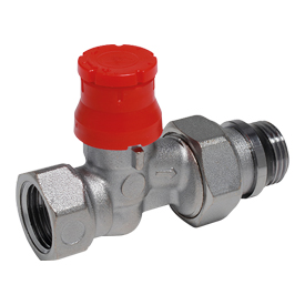 R402PTG Valvola termostatizzabile con preregolazione, diritta, tubo ferro