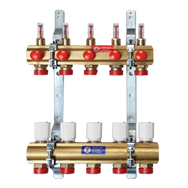 R553F Collettore premontato per impianti di climatizzazione con misuratori di portata