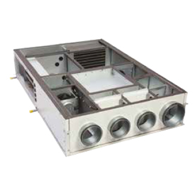 KHRW-H Unità di ventilazione deumidificazione/integrazione con batteria idronica, installazione orizzontale