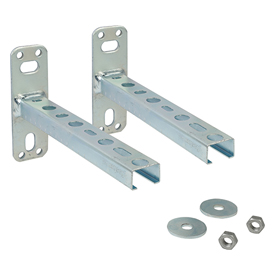 R588SEP Coppia di zanche per installazione a parete del collettore da centrale R586SEP, R586SEFL